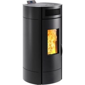 Invicta – 9,5-kW-Pelletofen – Integriertes WLAN – Rauchrohranschluss hinten (Ø 80 mm) – Laufzeit: 7 bis 24,5 Stunden – Für 35 bis 120 m²